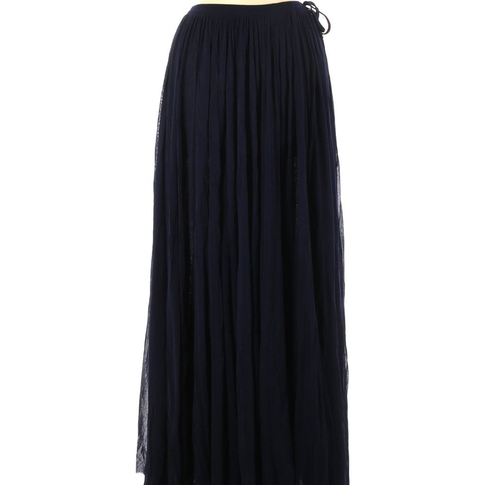 Jean Paul Gaultier Navy Blue Mesh Maxi Skirt NWT Size M